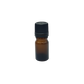 Amber Glass Dropper Bottle 5ml (Black Cap)