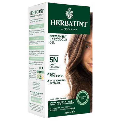 Herbatint Permanent Hair Colour Gel 5N Light Chestnut