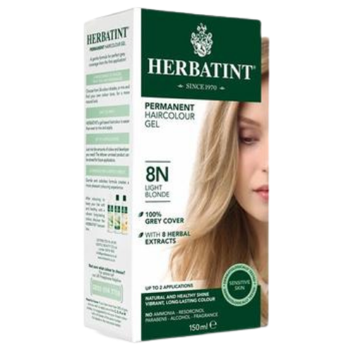 Herbatint Permanent Hair Colour Gel 8N Light Blonde