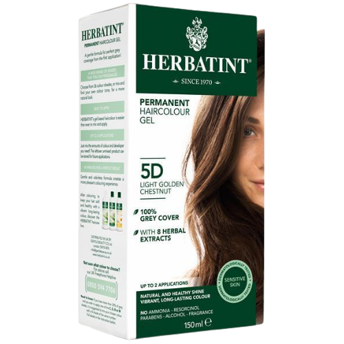 Herbatint Permanent Hair Colour Gel 5D Light Golden Chestnut