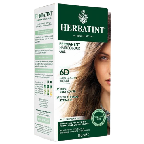 Herbatint Permanent Hair Colour Gel 6D Dark Golden Blonde