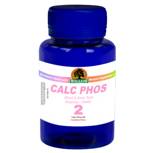 Willow Wellness Calc Phos Tissue Salt No.2 - Blood and Bone Tonic 200's