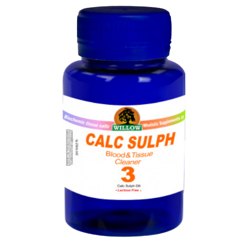 Willow Wellness Calc Sulph Tissue Salt No.3 - Blood and Tissue Cleaner 200's