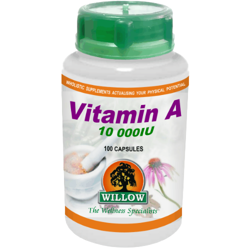 Willow Wellness Vitamin A 10000IU 100's